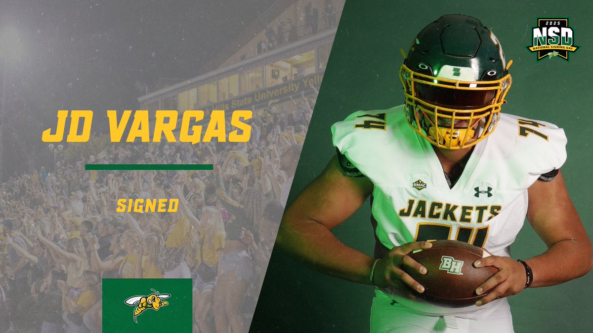 BHSU Football (@bhsufb) on Twitter photo Welcome to The Hills, JD Vargas! π²π
π | Carpinteria, California
π | Bishop Garcia Diego High School
π | Defensive Line
π | 6'3"
βοΈ | 270
π± | <a href="/805JD/">Jesus Vargas</a>
#NSD25 #PlayInTheHills25 #WEoverME Welcome to The Hills, JD Vargas! π²π
π | Carpinteria, California
π | Bishop Garcia Diego High School
π | Defensive Line
π | 6'3"
βοΈ | 270
π± | <a href="/805JD/">Jesus Vargas</a>
#NSD25 #PlayInTheHills25 #WEoverME