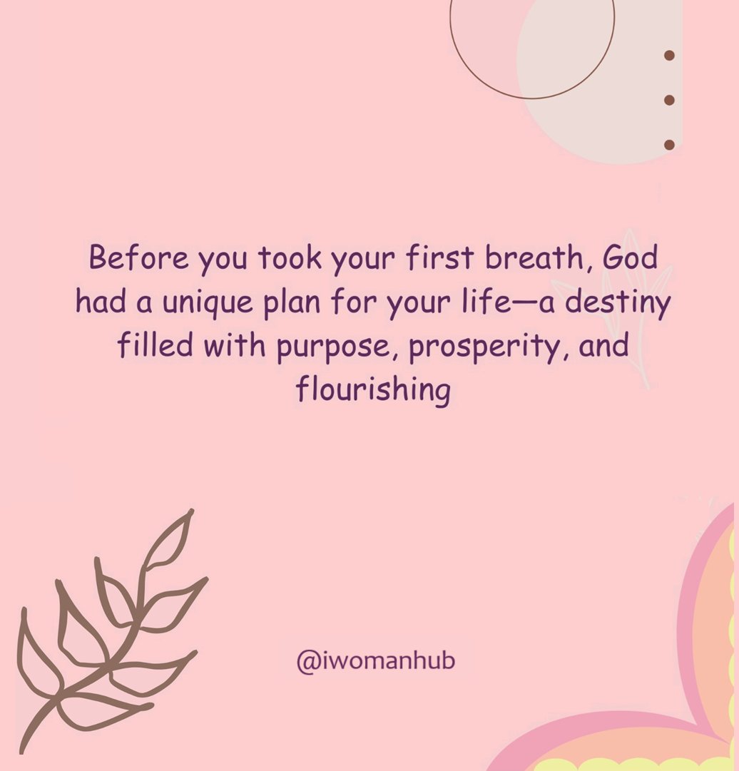 IWomanHub's tweet photo. "God saw your days before they began—you're no accident! His perfect plan is for you to live a fruitful destiny. Your story isn’t over! ✨📖🙏🏼❤‍🔥💖 @iamtheLadyDerby
#Psalm139 #FearfullyAndWonderfullyMade #PerfectPlan #IdentityRootedinChrist #SupernaturalImpact #PurposefulLife https://t.co/FGgr2bInax