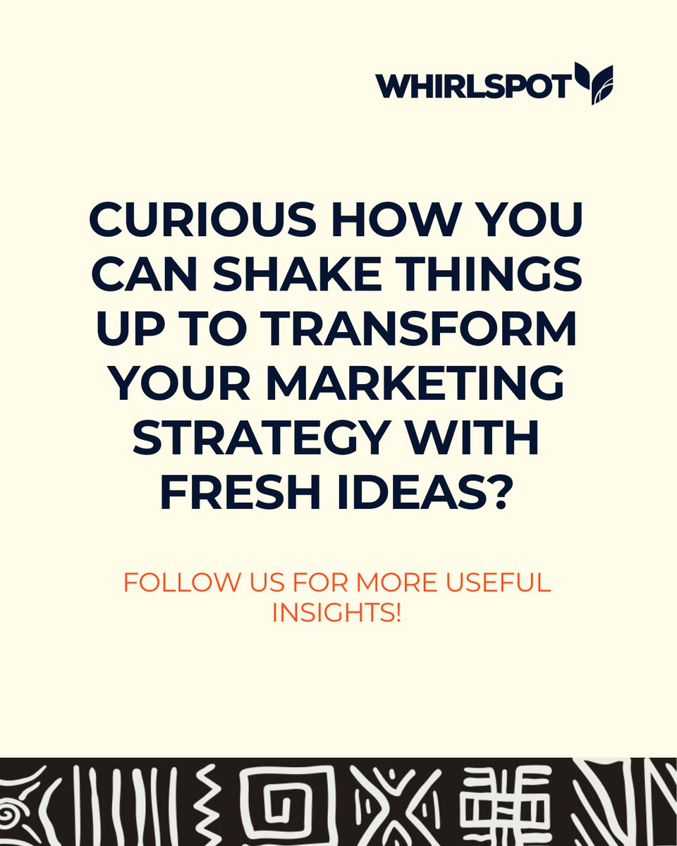 WhirlSpotMedia's tweet image. #Innovation #Marketing #ThinkWithGoogle #Digital #ValueCreation