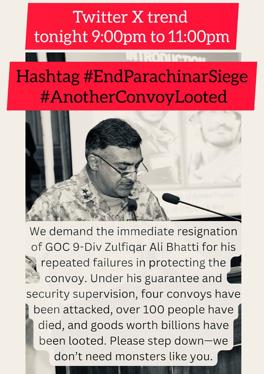 HussainHad73644's tweet photo. #parachinarundersiege 
#StepDownGOC9Div
#StepDownZilfiqarBhatti
#MedicineConvoyLootedAgain
#9DivInvolvedInBloodyGame https://t.co/0iUpnxxbUh
