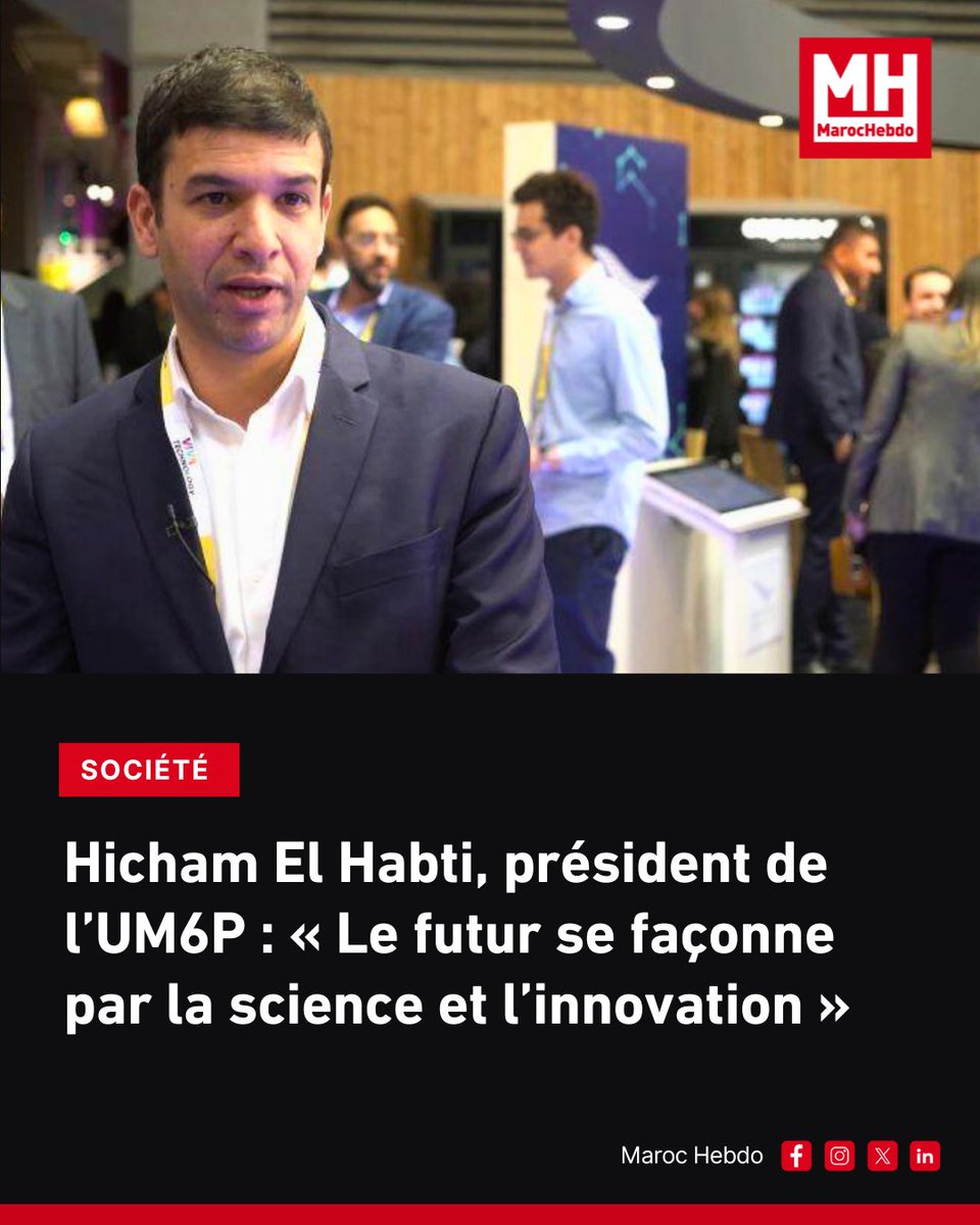 marochebdo's tweet image. La Science Week 2025 à l'UM6P, sous le thème "Shaping the Future", met l'accent sur l'innovation et le leadership scientifique de l'Afrique.

➡ maroc-hebdo.com/article/hicham…

#ScienceWeek2025 #Innovation #Afrique #UM6P #Leadership