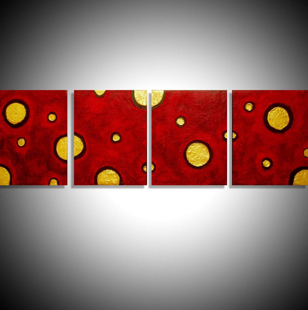 wrightsonarts's tweet image. BEAUTIFUL WALL ART triptych 4 panel wall contemporary art &quot;Golden Sun&quot; canvas abstract original painting wall kunst polyptych 40 x 14&quot; tuppu.net/6d647f19  #Quadriptych