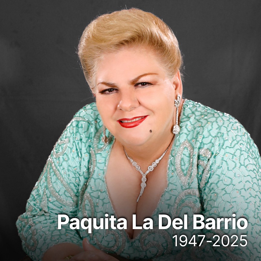 VIX's tweet photo. Descanse en paz #PaquitaLaDelBarrio 🕊️ https://t.co/jJg27Jvtb2