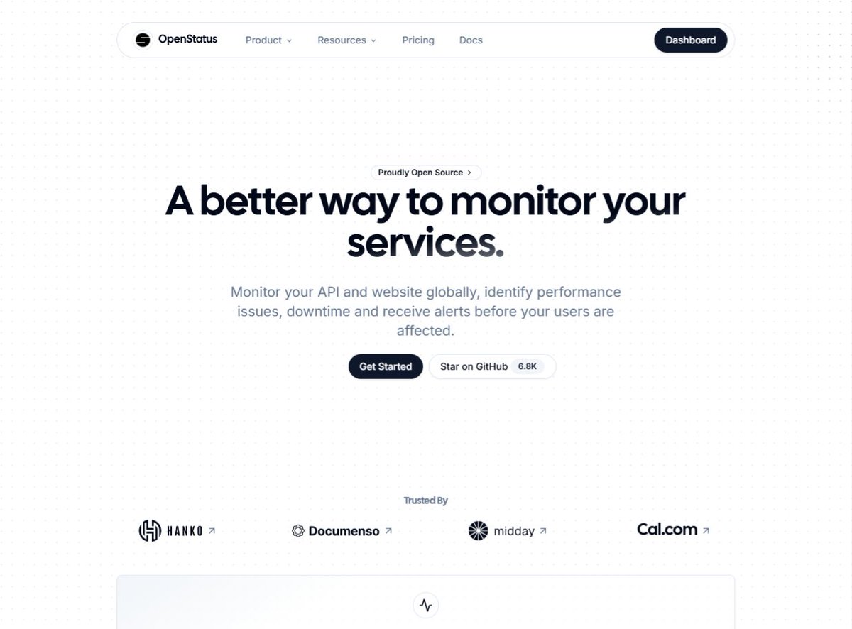 andradaalucas's tweet image. Monitor your app's status in real-time with this Open Source tool. Measure execution times and receive alerts if there are outages or performance drops. I implemented it on deelhub.co and it works perfectly.
openstatus.dev #NextJS #Supabase #OpenSource