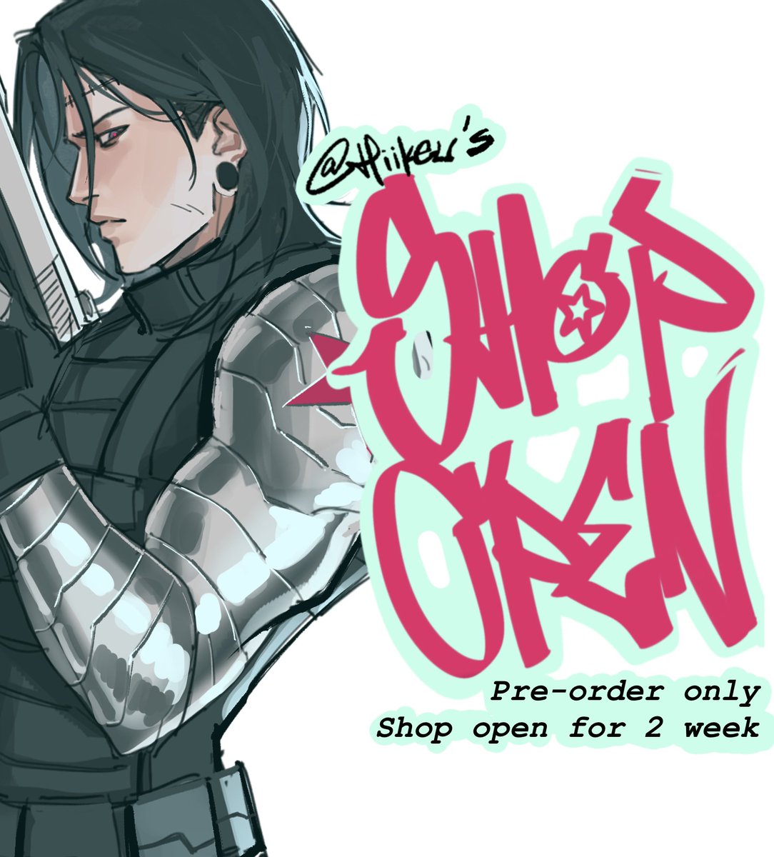 hiikeu's tweet image. Shop update is now live guys! Preorder only and it will only be open for 2 weeks. Added recent art, sticker and now charms
hiikeu.bigcartel.com
open thread ⬇️