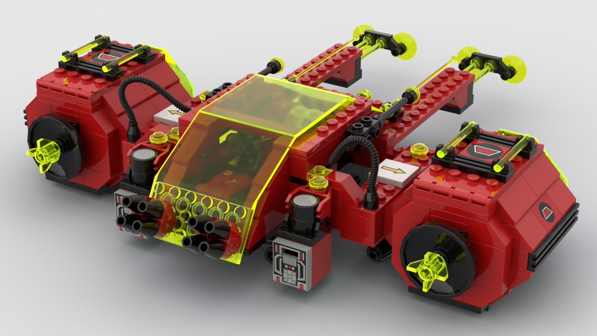 ManuelGauda's tweet image. I did a digital makeover of the legendary #Legospace #Futuron Stardefender 200, #MTron style. #Lego #Space