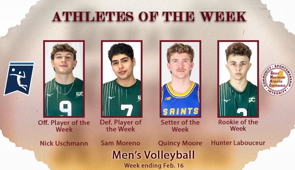 MVB: Weekly Awards - Week 5

<a href="/ElmsBlazers/">Elms Athletics</a> claims 3/4 awards this week with Nick Uschmann and Sam Moreno taking home Offensive and Defensive Player of the Week while Hunter Labouceur takes home Rookie of the Week. Quincy Moore (<a href="/ECSaints/">EC Saints</a>) also takes home setter of the week.