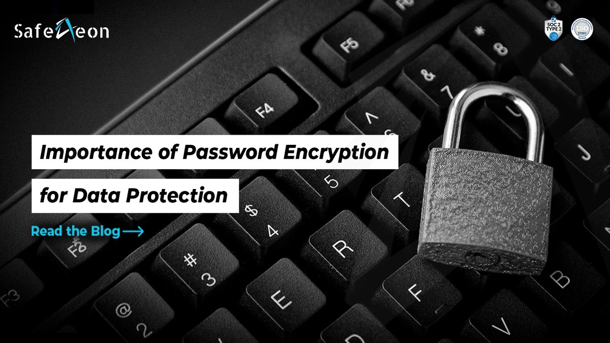 safeaeon's tweet image. Strong passwords are just the start—encrypting them is the key to real data protection!💻 Learn why encrypting passwords is crucial to keep your sensitive information safe from hackers🛡️.
Read full blog: ow.ly/7NXZ50UTC0T
.
.
.
#PasswordEncryption #CyberSecurity #Safeaeon