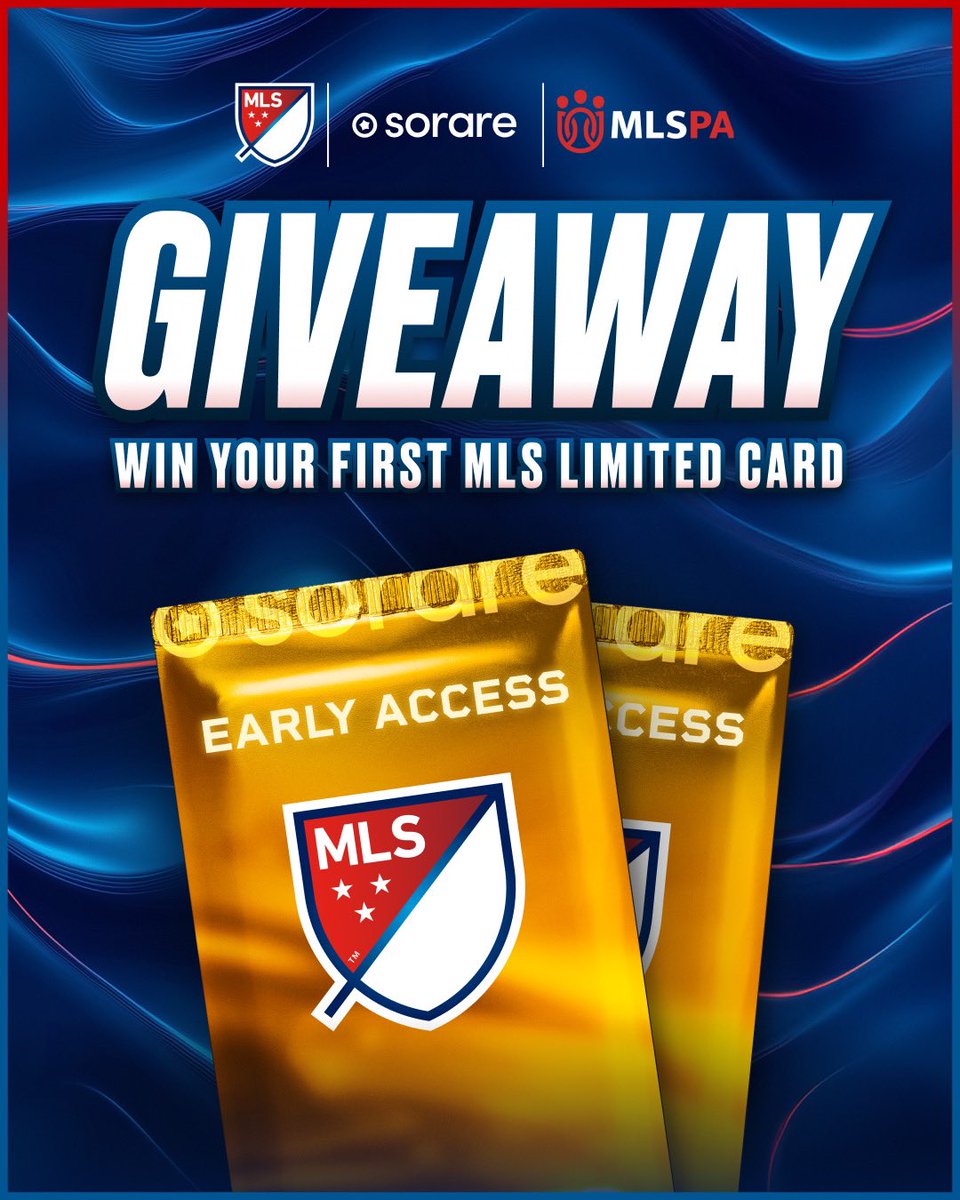 𝗚𝗜𝗩𝗘𝗔𝗪𝗔𝗬. 🇺🇸🇨🇦

Enter for a chance to win 1x MLS Limited card, and get ready for the new 2025 season. 

1️⃣- Follow <a href="/Sorare/">Sorare</a> 
2️⃣- RT this post 
3️⃣- Reply with the <a href="/MLS/">Major League Soccer</a> card of your choice

Good luck, Managers!