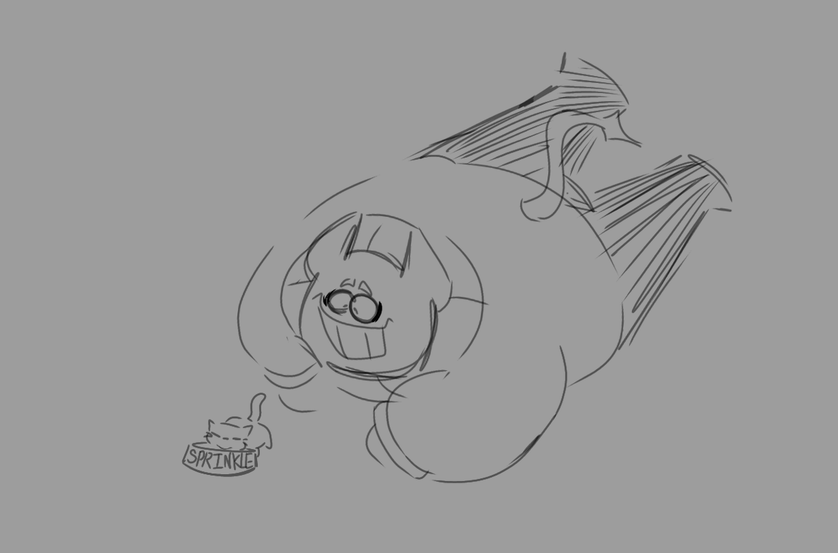 batbrains__'s tweet image. Headcanoning that bob velseb has a very small cat named sprinkle that he found by a dumpster