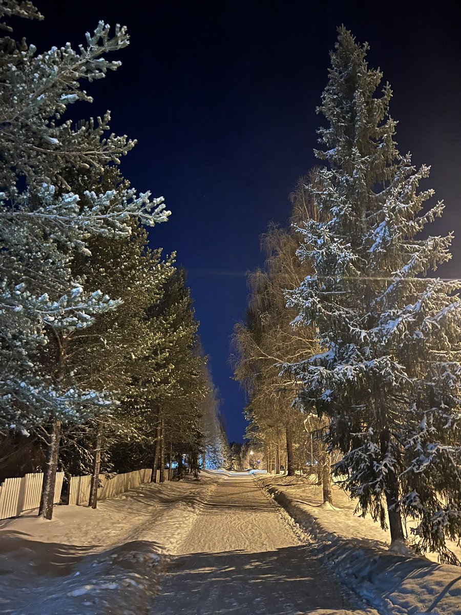 Kävelen tähän joka kerta käydessäni Rovaniemellä ottamaan talvisen valokuvan. 

#rovaniemi #pöykkölä