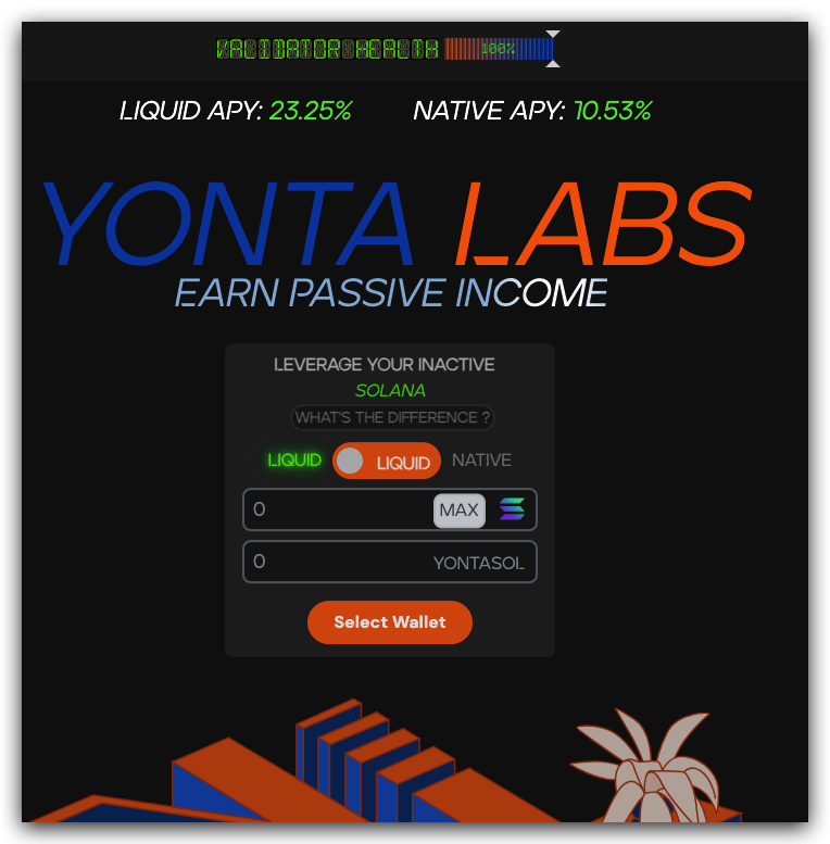 YontaLabs's tweet photo. Stake directly with and know the live APY's with Yonta Labs Native or Liquid staking.  

Come join our channels to engage and keep up with airdrops (that keep our APY high for you) and get insights into what we may be up to! #Solana #SolanaAirdrop https://t.co/7seYAAJGws