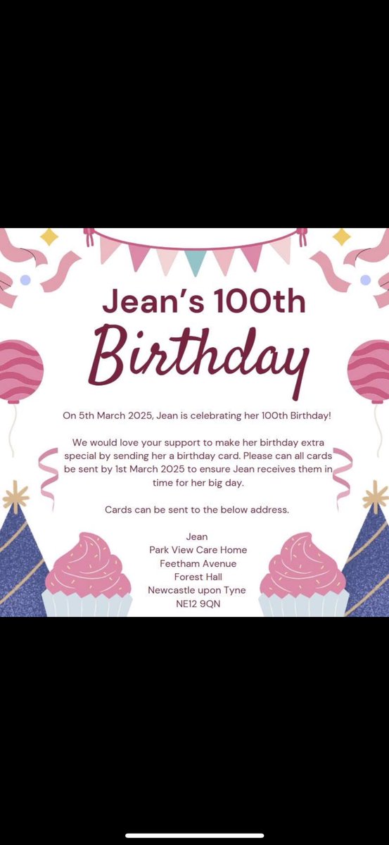 official1bigred's tweet image. My little nana is 100 years of age  on March 5th and her care home and trying to get her as many cards as possible. 🩷