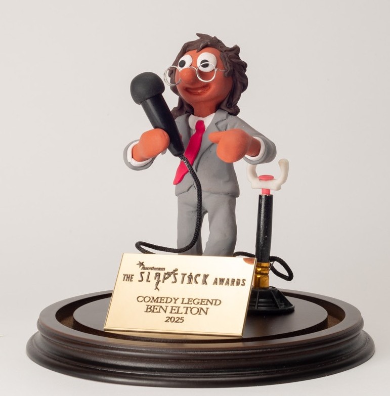 Slapstick Festival (@slapstickfest) on Twitter photo Congrats to #BenElton on winning the <a href="/aardman/">Aardman</a> #Slapstick Comedy Legend Award!
Thank you to Aardman for continuing to support the festival for over 20 years 👏
It was brilliant having Ben in conversation with <a href="/adamhillscomedy/">Adam Hills</a> y'day at <a href="/BristolOldVic/">Bristol Old Vic</a>, tag us in any photos 📸 Congrats to #BenElton on winning the <a href="/aardman/">Aardman</a> #Slapstick Comedy Legend Award!
Thank you to Aardman for continuing to support the festival for over 20 years 👏
It was brilliant having Ben in conversation with <a href="/adamhillscomedy/">Adam Hills</a> y'day at <a href="/BristolOldVic/">Bristol Old Vic</a>, tag us in any photos 📸