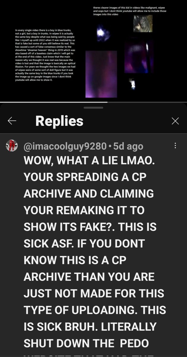 YoLoCoJo_'s tweet photo. @timpappo do s video on how false info affects the internet 
I've seen ppl think Chips project workdcorp was real bc they only seen 1 /x/ post and won't do research, and even when they're told it's fake they're like "nuh uh" like this kid on a debunk: https://t.co/P5hF4vhRuS