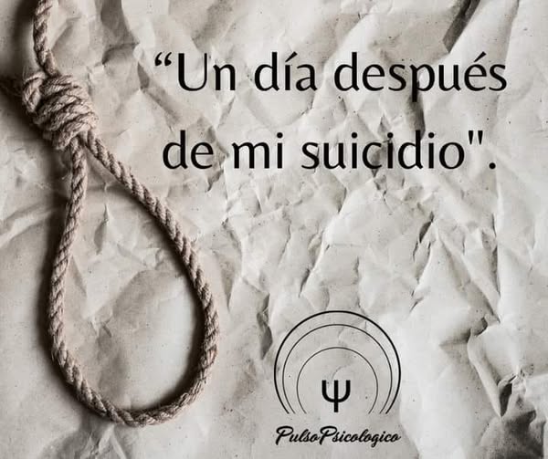 MtyFollow's tweet photo. Al día siguiente de mi suicidio, me enamoré de mi madre cuando la vi llorar en el suelo de mi habitación, abrazando mi camiseta ensangrentada con mis fotos esparcidas a su alrededor, vi tanto
¡Amor en sus ojos!
El día después de mi suicidio, sentí cuánto me amaba mi padre, sin importar lo duro que fuera,
en medio de tanta tristeza, me habló con los ojos llenos de lágrimas ¡lo orgulloso que estaba de mí y lo sensible que yo era con los demás!
El día después de mi suicidio, vi que Lolla (mi gatito mascota) era más increíble de lo que podía haber imaginado. Cada vez que alguien llegaba a casa, ella corría hacia la puerta esperándome y, al ver que no era yo, se acostaba frente a la puerta y seguía esperándome.
El día después de mi suicidio, me encantó
por mis hermanos cuando los vi sentados en la habitación con los ojos llenos de lágrimas, recordaron los tiempos en que jugamos en nuestra hermosa infancia ... ¡Qué buen momento!
El día después de mi suicidio, sentí cuánto me amaba mi mejor amiga. ¡Ella estaba mirando nuestras fotos juntas y recordando todos los momentos!
El día después de mi suicidio, sentí que era importante para mis maestros. Se culpaban tanto por no haberse dado cuenta...
Por la noche, fui a la morgue a buscar mi cuerpo. Me molestó. Me miré y dije: "Tantos sueños que tuvimos", "Tantos amores", "Tanta gente por conocer", "Tenías gente que te quería y, sin embargo, lo vomitaste todo", "Tienes que tener mucho coraje para quitarte la vida, ¿por qué no usaste ese coraje para ganar? "
Gracias al cielo, eso fue solo una visión.
¡Puedes leer esto! Todavía estás aquí y puedes cambiar tu vida para siempre.
No es tan malo como parece. ¡Hay gente que te quiere, que te quiere cerca! Dale una oportunidad más a la vida y a las personas que están a tu lado. Hay una cura para el dolor, ábrete a alguien. Has superado tantas cosas, ¡prueba una más!”
Wender Oliveira.