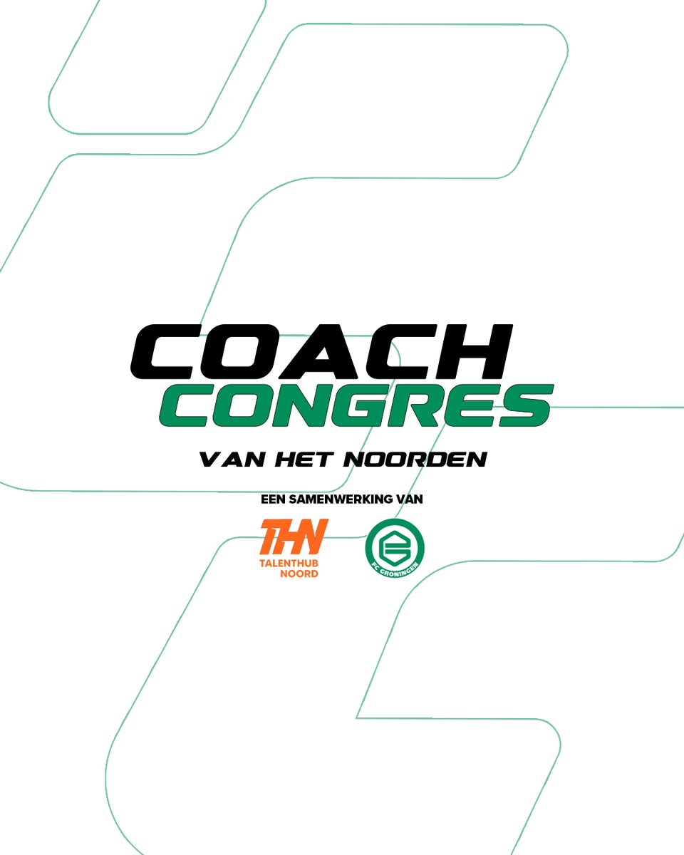 Coachcongres In Top Vorm: vrijdag 28 maart in Euroborg. 

Het evenement in samenwerking met <a href="/Talenthubnoord/">Talenthub Noord</a> voor ambitieuze trainer/coaches. 

Laat je inspireren door topcoaches uit de sportwereld en kom langs. Aanmelden kan tot 15 maart. 

➡ fcgroningen.nl/in-top-vorm-co…