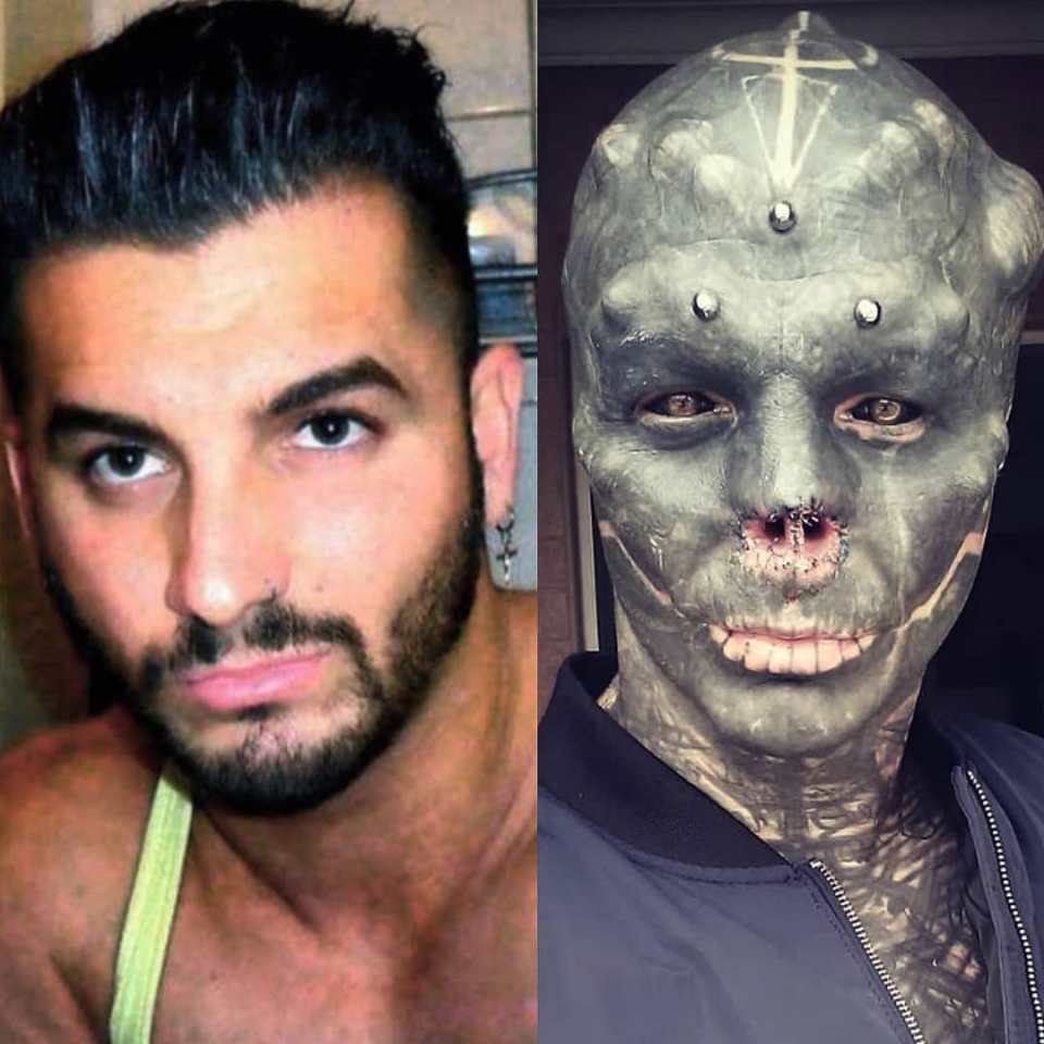 Ukistaajabu ya Musa utaona ya Firauni.

Tizama watu (10) waliofanya mabadiliko kwenye miili yao kupita kiasi (Before &amp; After) 

1. Anthony Loffredo (The Black Alien)

Anthony Loffredo, anayejulikana kama "The Black Alien," ni raia wa Ufaransa aliyefanya mabadiliko makubwa ya