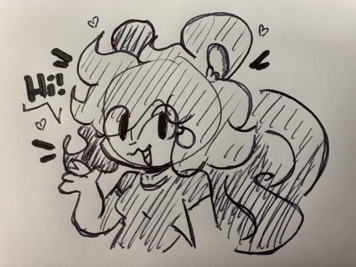 Fucked the arm but work doodle