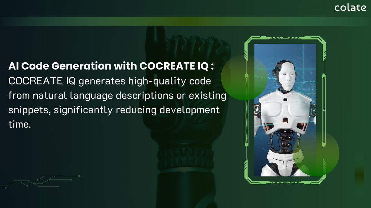 ColateAi's tweet image. 🚀 Experience Smarter Coding with COCREATE IQ!

An AI-powered coding assistant that accelerates development by automating tasks and boosting productivity with intelligent insights.

👉 Try now  marketplace.visualstudio.com/items?itemName…

#COCREATEIQ #AIForDevelopers #SmartCoding  #Colate #TryNow