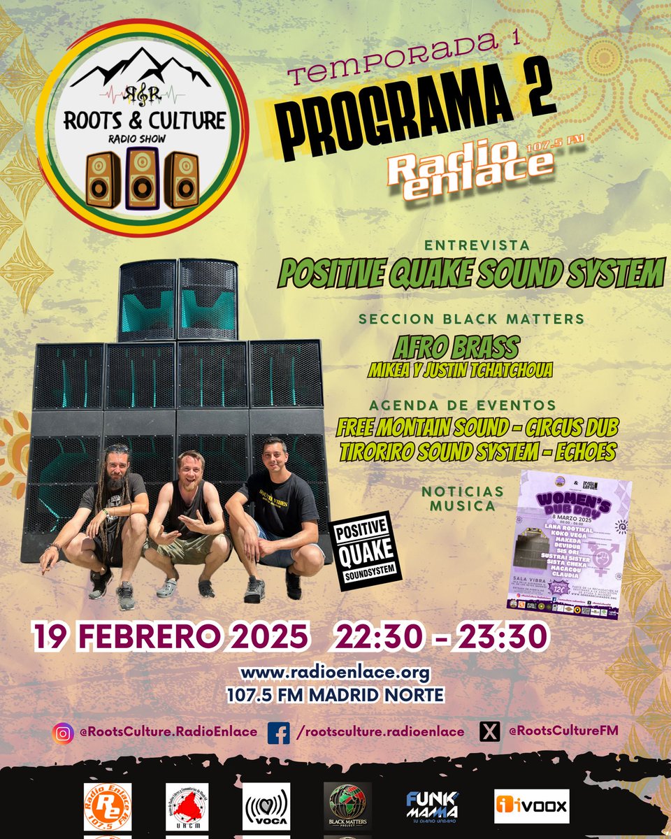 Roots & Culture - RadioEnlace (@rootsculturefm) on Twitter photo Este miércoles NUEVO programa con invitados hortalinos! #POSITIVEQUAKE visitan <a href="/Radio_Enlace/">Radio Enlace</a> Este miércoles NUEVO programa con invitados hortalinos! #POSITIVEQUAKE visitan <a href="/Radio_Enlace/">Radio Enlace</a>