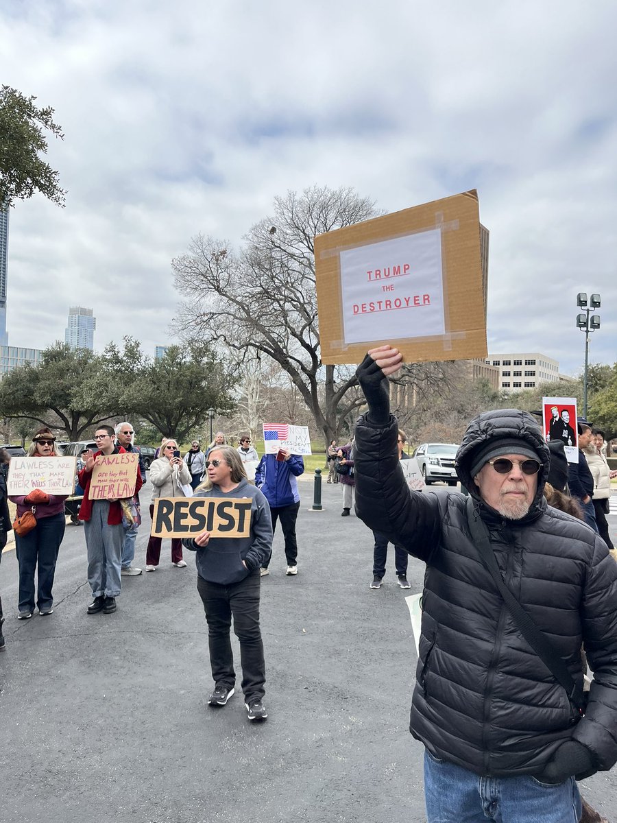 JahmalKennedy's tweet image. 50501 Movement is leading several “Not My President” protests across the country today. That includes here in Austin. The group was just here a few weeks ago protesting the current Trump administration. @cbsaustin