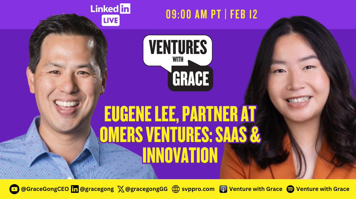 Grace Gong (@gracegonggg) on Twitter photo Listen to my conversation with <a href="/eugenejylee/">Eugene Lee</a> Partner at <a href="/OMERSVentures/">OMERS Ventures</a> on
Apple: bit.ly/4bTCwpD
Youtube: bit.ly/3uXthnv
Spotify: open.spotify.com/show/2izE5iSow…
#vc #startup #tech #ai Listen to my conversation with <a href="/eugenejylee/">Eugene Lee</a> Partner at <a href="/OMERSVentures/">OMERS Ventures</a> on
Apple: bit.ly/4bTCwpD
Youtube: bit.ly/3uXthnv
Spotify: open.spotify.com/show/2izE5iSow…
#vc #startup #tech #ai