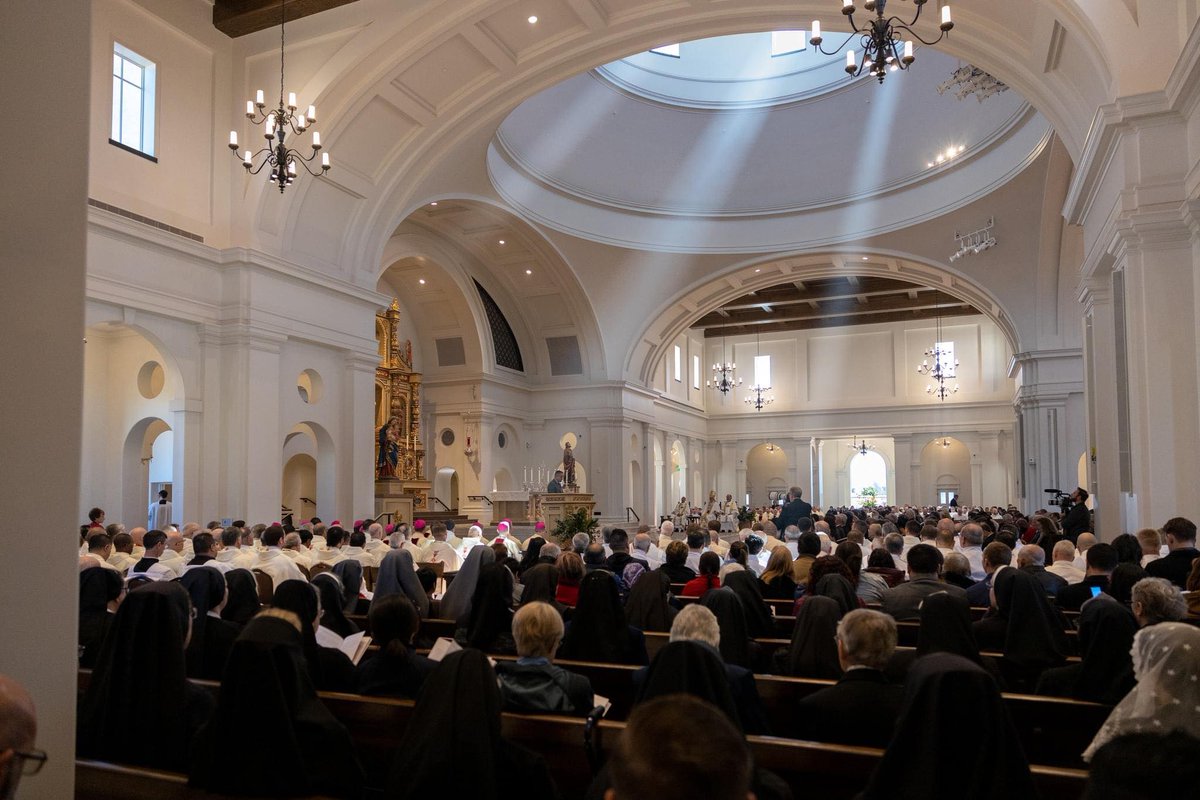 TWO INCREDIBLE YEARS 🙏🎉 Today marks the anniversary of the Dedication of the Blessed Stanley Rother Shrine. Since 2023, we've welcomed 500,000+ visitors, celebrated 1,200+ Masses, and witnessed countless hearts transformed. Bl. Stanley, pray for us! #rothershrine #anniversary