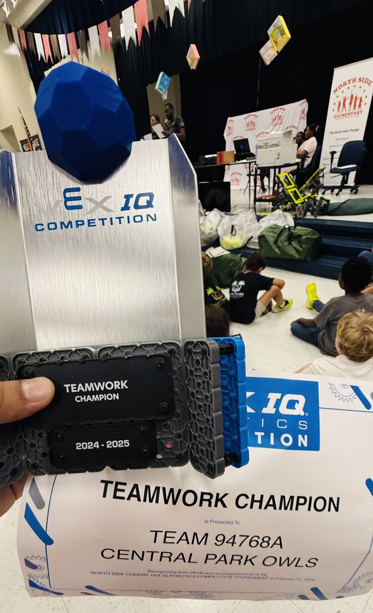 Monika Moorman (@mrsmoorman1) on Twitter photo Congratulations to <a href="/CentralParkElem/">Central Park Elem</a> Owls for winning the <a href="/VEXRobotics/">VEX Robotics</a> State-Qualifying Teamwork Champion Award (VIQRC) at the competition this weekend! Your dedication, problem-solving skills, and teamwork truly shined.
<a href="/BrowardSTEM/">Broward STEM</a> Congratulations to <a href="/CentralParkElem/">Central Park Elem</a> Owls for winning the <a href="/VEXRobotics/">VEX Robotics</a> State-Qualifying Teamwork Champion Award (VIQRC) at the competition this weekend! Your dedication, problem-solving skills, and teamwork truly shined.
<a href="/BrowardSTEM/">Broward STEM</a>
