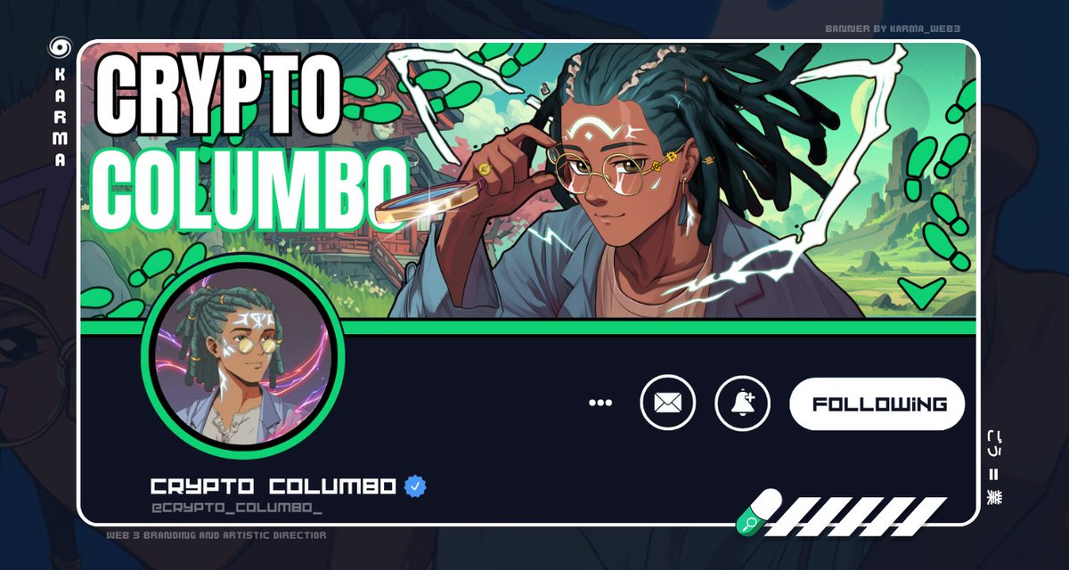 // REBRANDING // 

Reprise des Rebranding ! (Des projets en ce moment absorbe un peu le temps ahah) 

Avec une commande pour <a href="/Crypto_Columbo_/">Crypto Columbo 🕵🏼‍♂️🔍</a> qui a décidé de mettre son NFT en PP à l'honneur ! 🕵️‍♂️