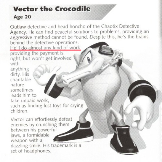 semifreqsonic's tweet photo. Man these Chaotix cases are getting weird https://t.co/l6P6s0EQJj