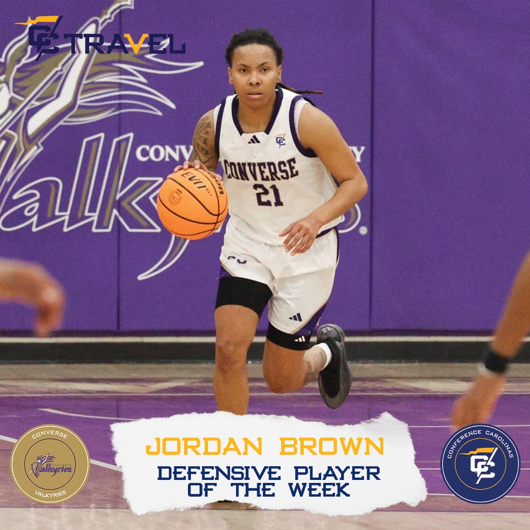The week 1️⃣4️⃣ Conference Carolinas women's 🏀 weekly award winners presented by ConferenceCarolinasTravel.com are Anastasia Sinclair of <a href="/UNCP_Sports/">UNCP Braves l #BraveNation</a> and Jordan Brown of <a href="/Valkyrie_Sports/">Converse Athletics</a>!

Learn more at ConferenceCarolinas.com/AthleteAwards

#LeadingTheWay