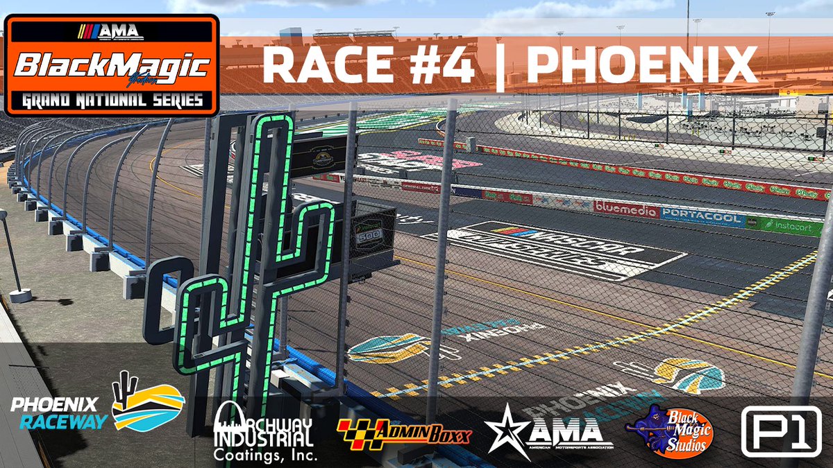 AMA Black Magic Studios Grand National Series🏁 2025 Season 2
Join us Tonight for Round 4 from Phoenix Raceway

🕒Action Start it 8:20pmET
🎙️Booth Mark Murphy and Sam Crowe
📺youtube.com/watch?v=f14sHR…

<a href="/iRacing/">iRacing</a> <a href="/wsimcams/">Whiplash Sim Cams</a> <a href="/iRaceAMA/">American Motorsports Association</a> <a href="/retrocrow/">Sam Crowe</a>