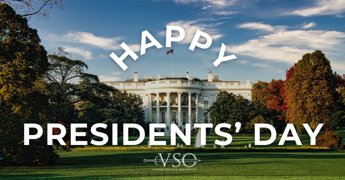 Today, we honor the leadership of U.S. Presidents who have defined the course of our nation. Happy Presidents' Day from VSO!
