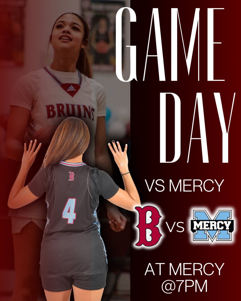 Final road game of regular season

🆚 Mercy Academy 
📍 Mercy Academy
⏰7:00pm

#GoBruins 🐻🏀