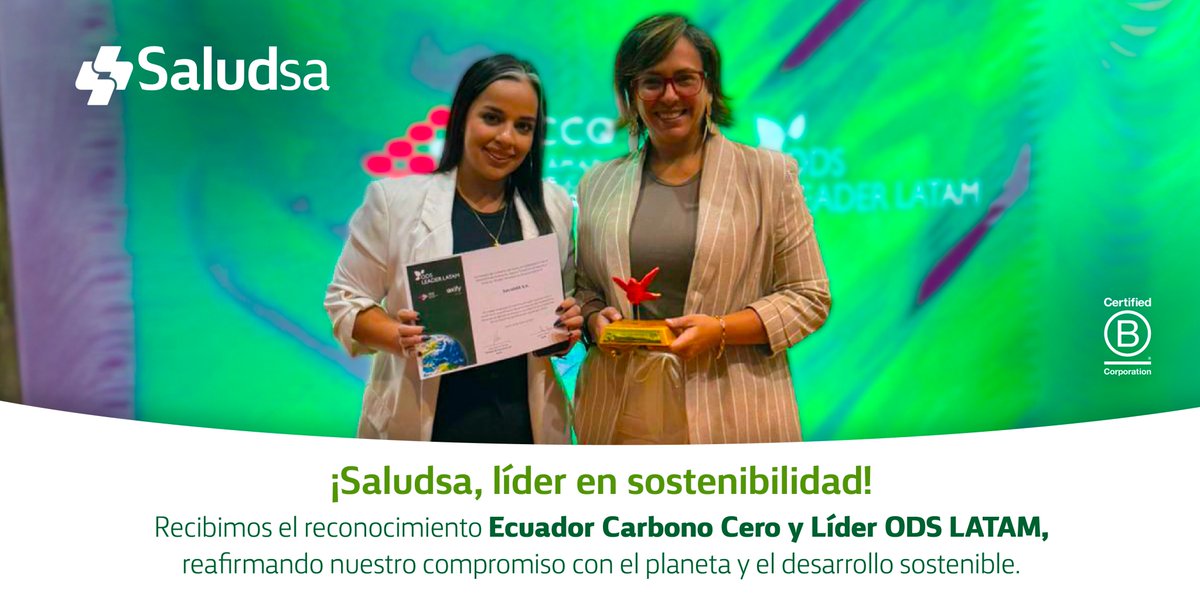 🌍💚 Nos sentimos orgullosos de haber sido reconocidos por la <a href="/lacamaradequito/">Cámara de Comercio de Quito</a>  con dos importantes distinciones: Ecuador Carbono Cero y Líder ODS LATAM. Estos reconocimientos reflejan nuestro firme compromiso con la sostenibilidad y el bienestar de nuestra comunidad.