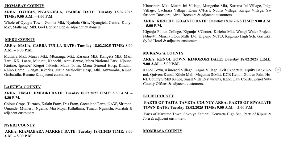 Kenya Power tweet media