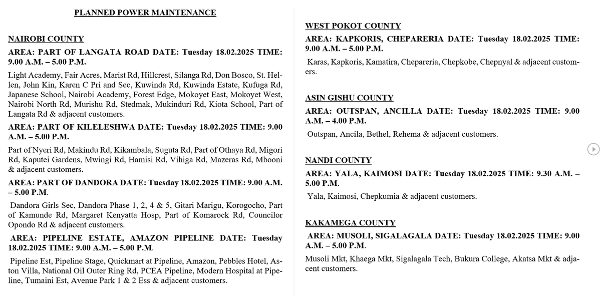 Kenya Power tweet media