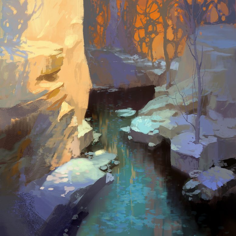 Experimenting with transitional lighting temperatures in an environment.