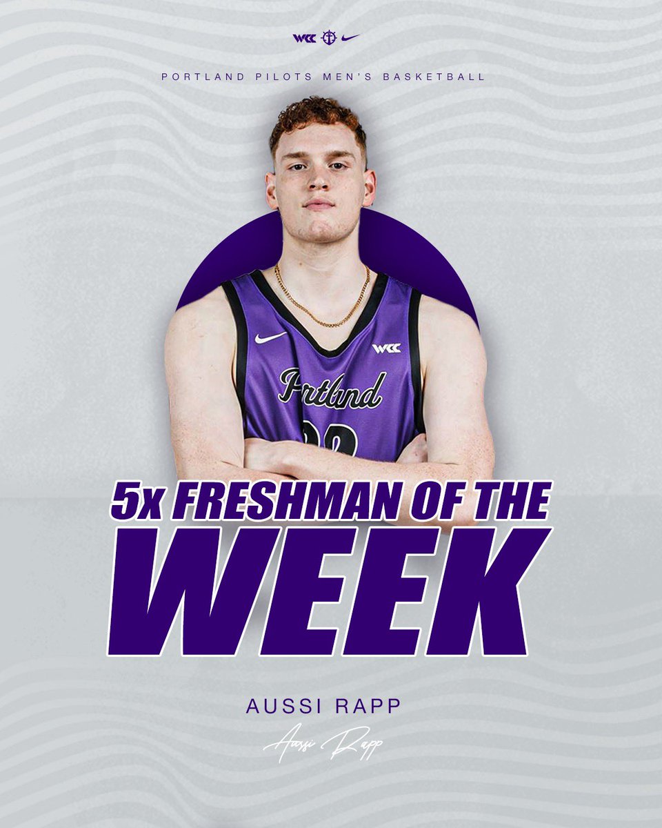 PortlandMBB's tweet image. Aussi Rapp 5x @wccsports Freshman of the Week 🏆

Austin Rapp earns his 3rd title in just the last 4 weeks for a total 5 times this season.

🔗: portlandpilots.com/MBB_News

#gopilots