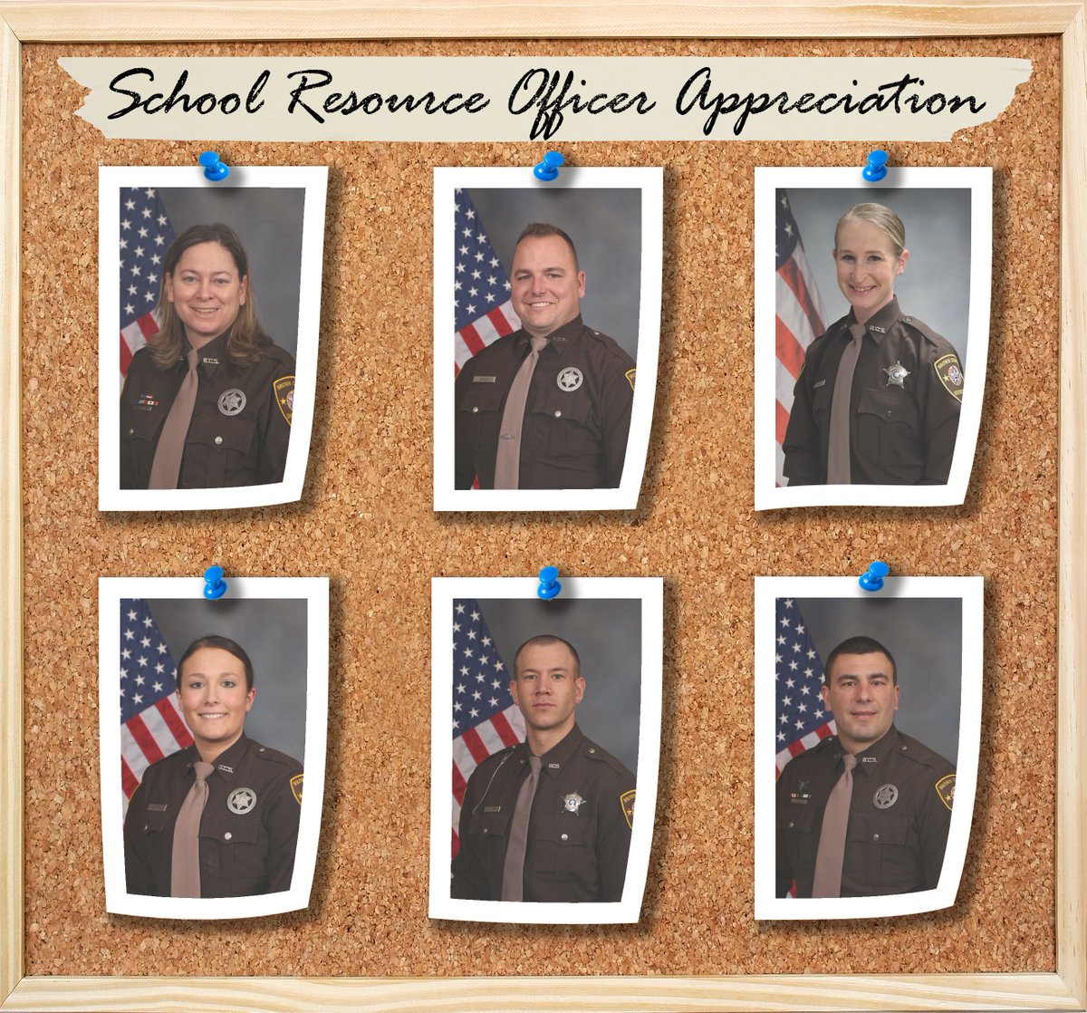 Thank one of our SRO's if you see them today at Howard/Suamico, Wrightstown, and Denmark school districts!!