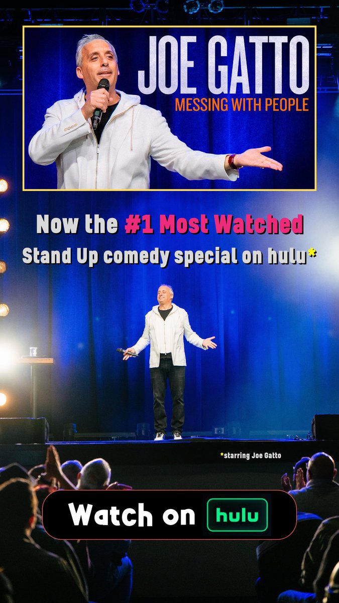 Watch my stand up special now on <a href="/hulu/">Hulu</a>