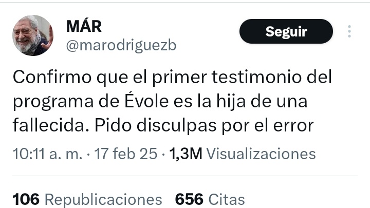 El día que podamos dar testimonio los que vivimos aquella purga en primera persona, vas a saber lo que es un error. El de haber nacido, concretamente.