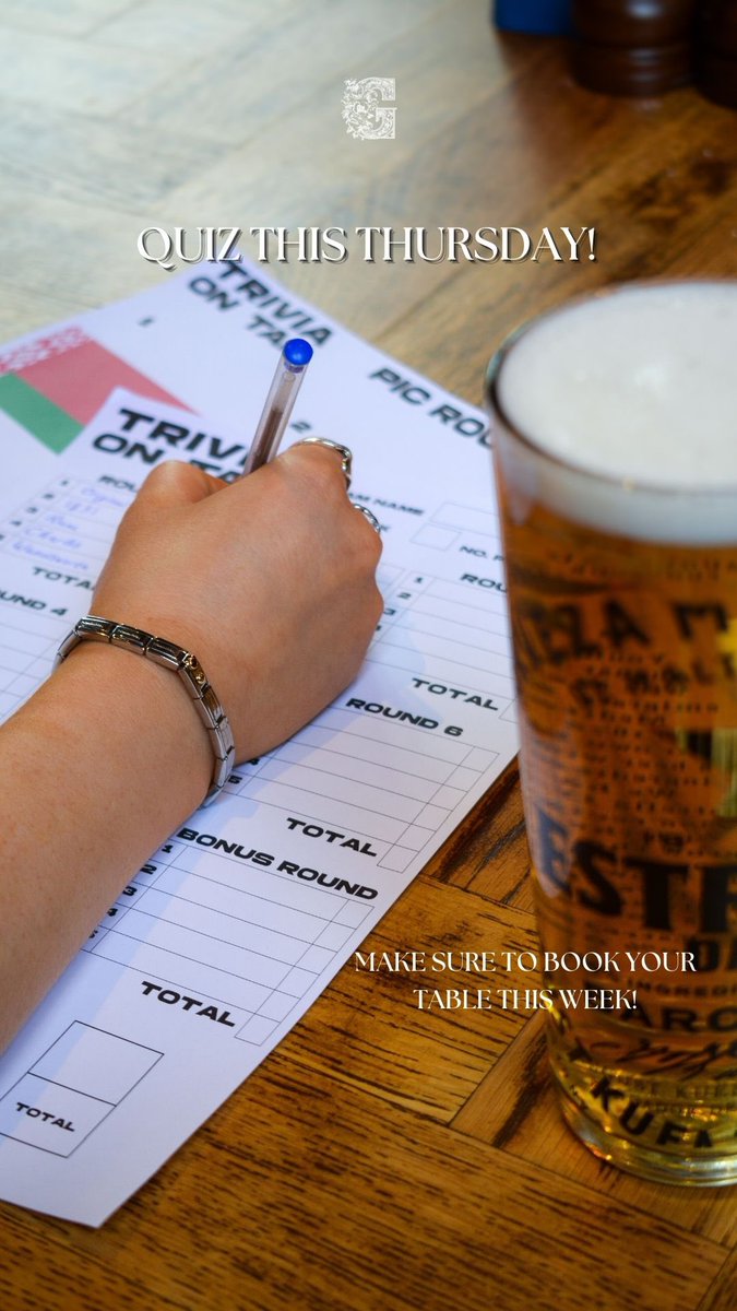 Round up the troops, we’ll be quizzing again this Thursday! 

#quiz #balham #pubquiz #trivia