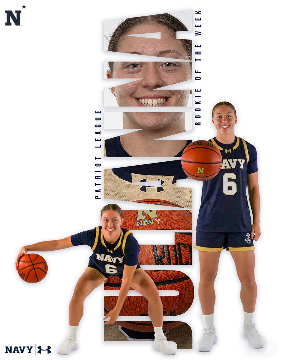 Congrats to <a href="/jalmeida2024/">Julianna Almeida</a> on another <a href="/PatriotLeague/">Patriot League</a> ROW 🏀🧃

#GoNavy | #Impact