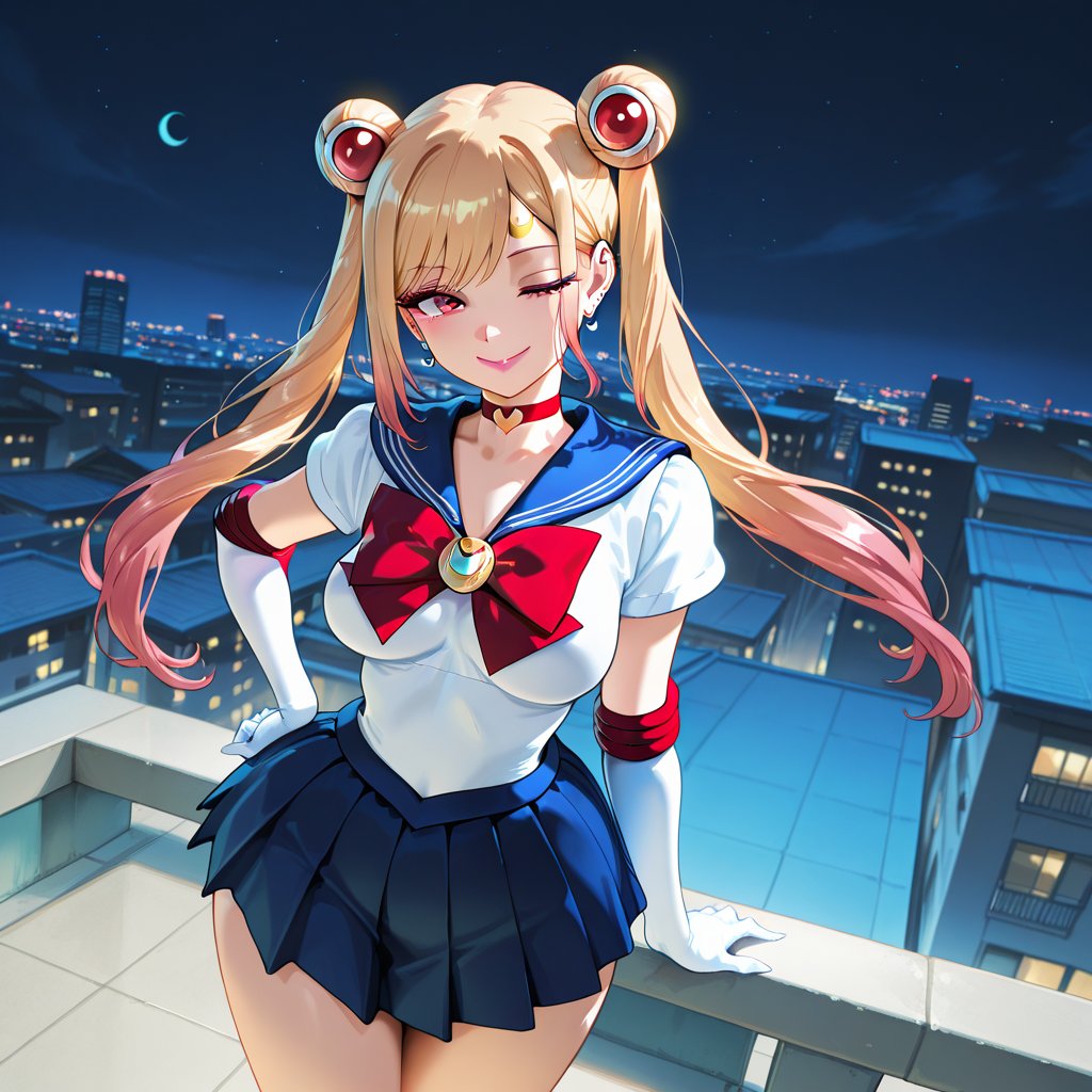 MarinAIarts's tweet photo. 🌙✨ Marin as Sailor Moon! 💖  Hope you like it! ✨ 

Tell me what you think below! 👇💖

#aigeneratedart #AIillustrations #Aianime #AIart #AnimeArt #fanart #pixai #MyDressUpDarling #MarinKitagawa #Marin #SailorMoon https://t.co/IcjV4fNNFz