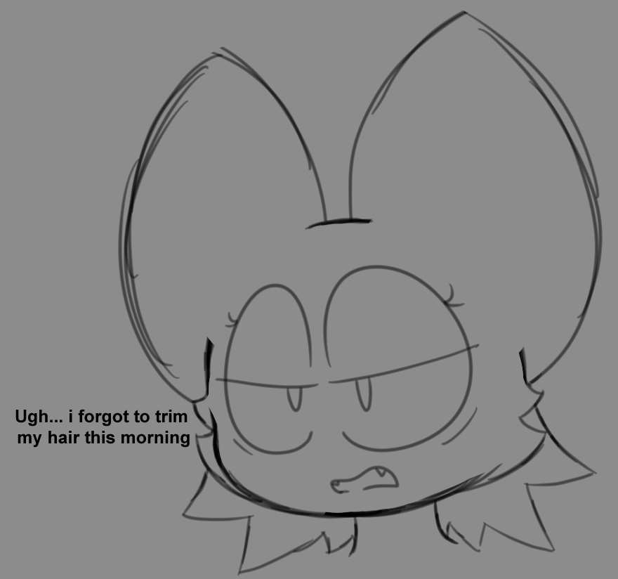 CyanDriveSFW's tweet photo. Batt always trims her hair (or fluf whatever) everyday, this is how she would look like if she didn't https://t.co/6qo20iLPt7
