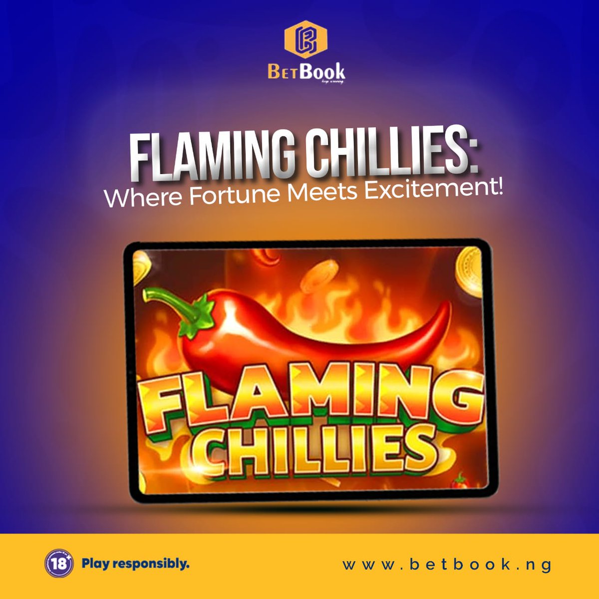 Where Fortune Meets Excitement!
Visit: betbook.ng today and play FLAMING CHILLIES 🌶️ 🎰

#Davido #Osun #Amorim #Tottenham #NBAAllStar #CasinoGames #Casino #betbook #MondayMotivaton