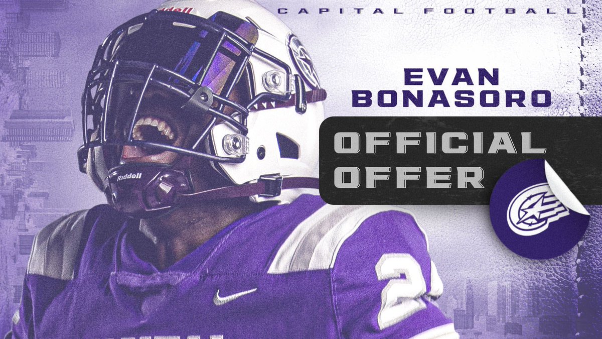 EvanBonasoro8's tweet photo. Blessed to receive an offer from Capital University🟣⚪️ @wessaff14 @Coachcalexander @Calvary_FB @coachgiblin https://t.co/VW3GB5y705