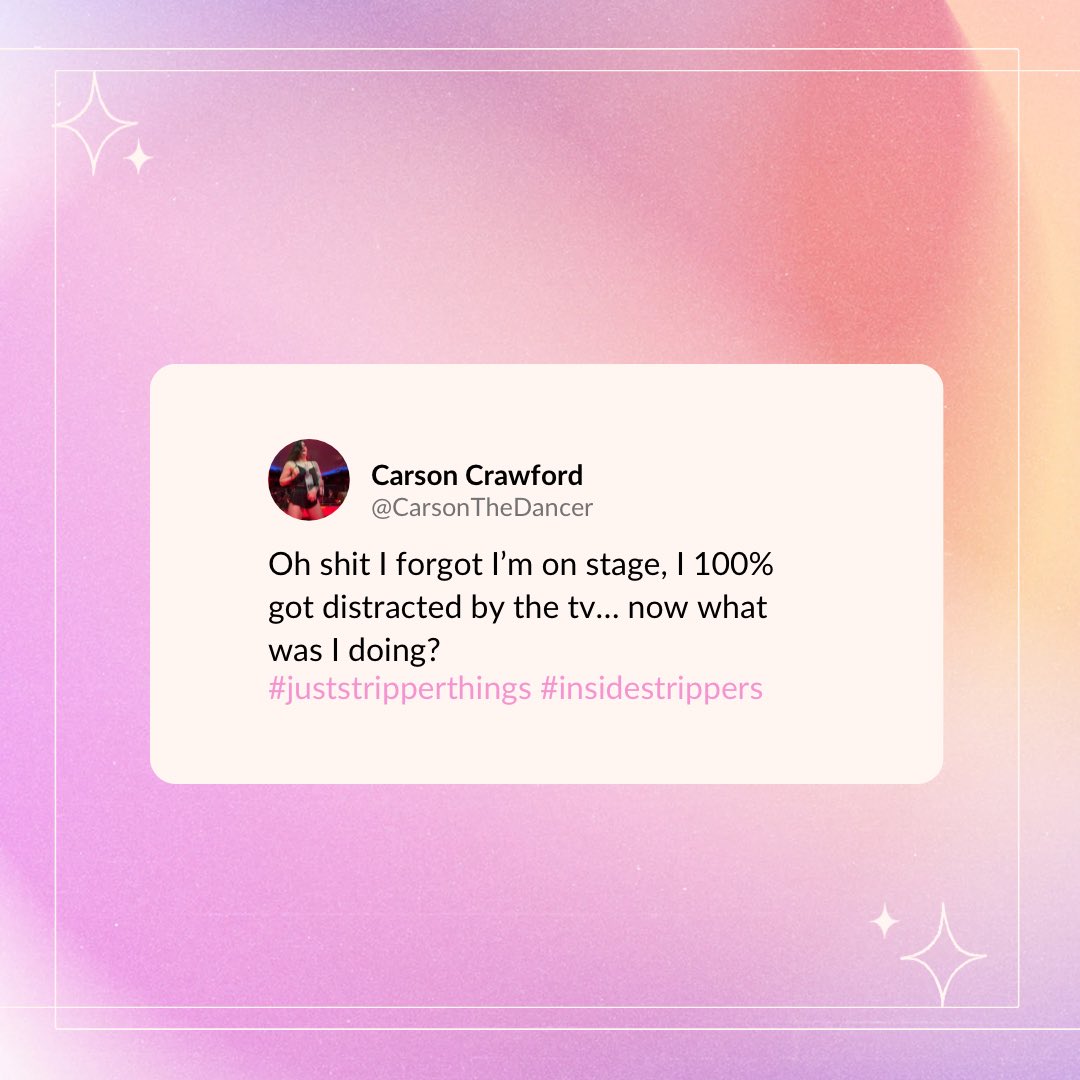 CarsonTheDancer's tweet photo. #juststripperthings #carsonthestripper #carsonthedancer #insidestrippers https://t.co/jW7VBmI090